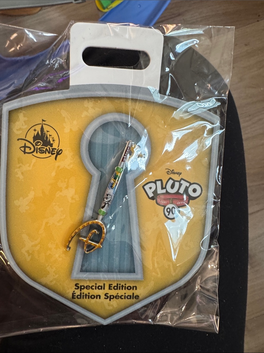 Disney Pluto 90th birthday key pin NWT